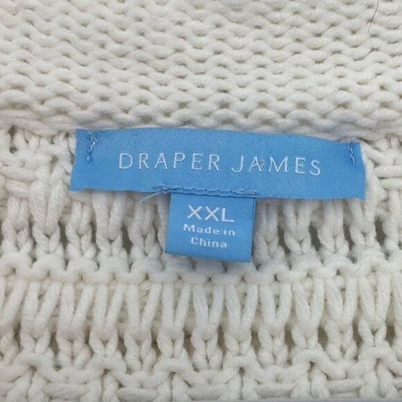New Draper James XXL Cream Button Cardigan Cotton Lady Like Old Money - Picture 5 of 12